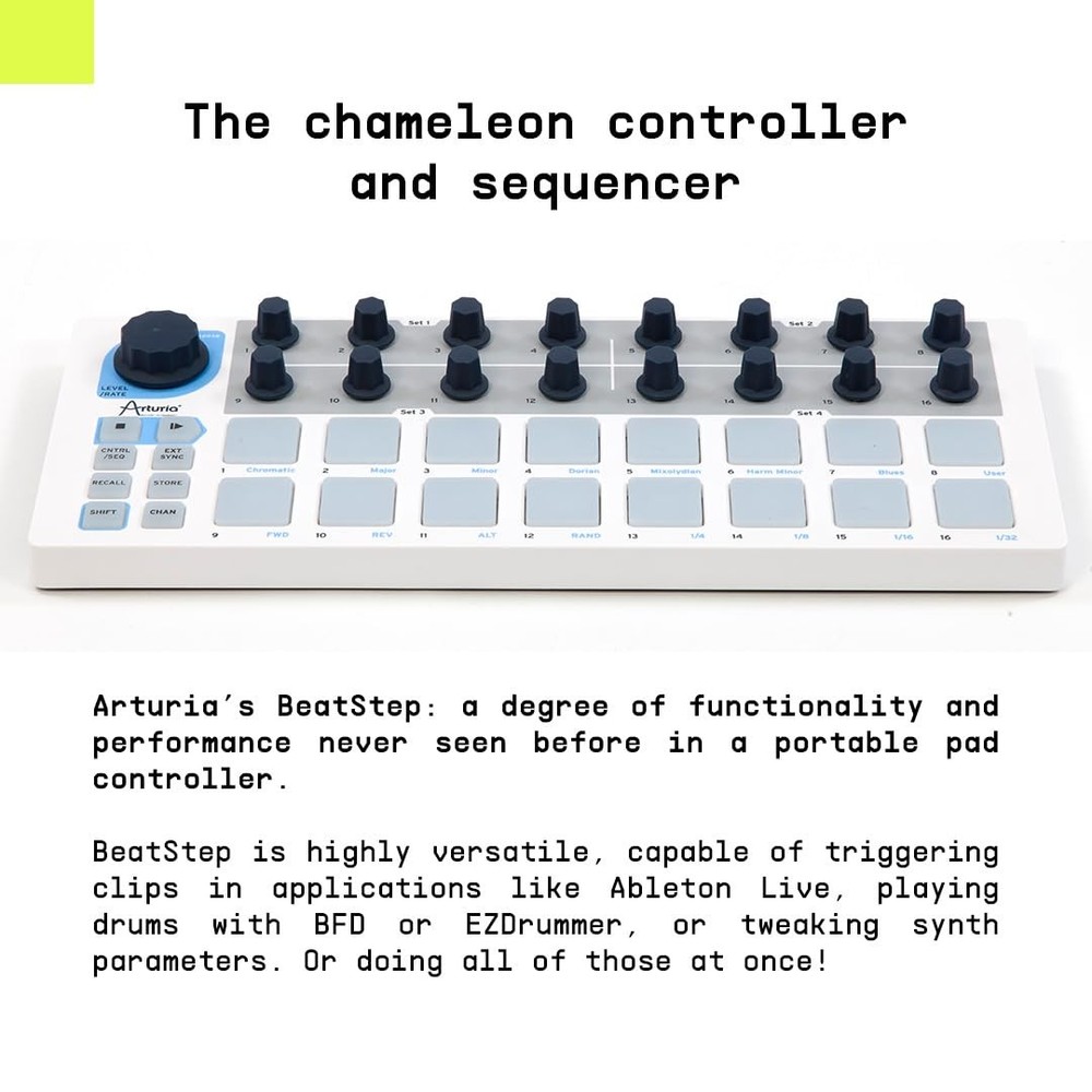 Versatile Midi Controller And Sequencer With Pads And Usb Connectivity