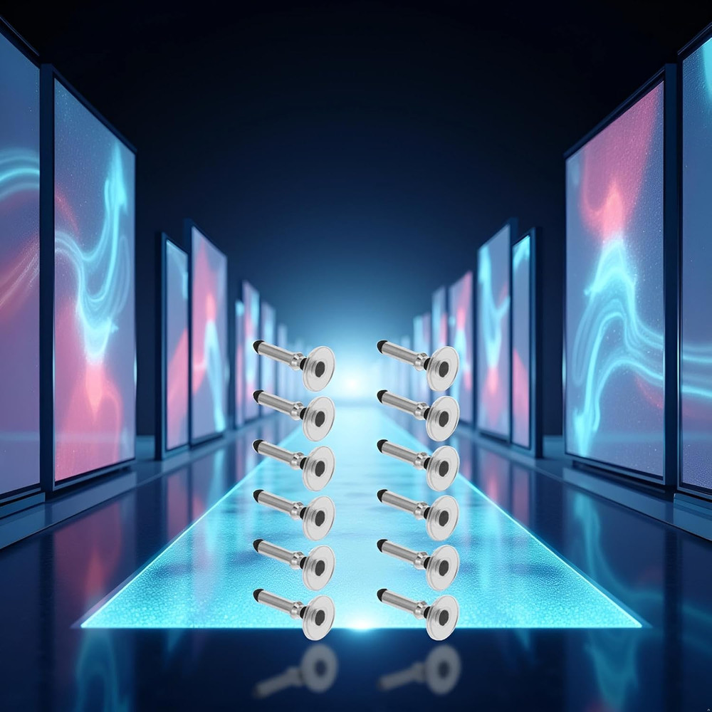 12 Pcs Silver Universal Stylus Replacement Tips,Universal Disc Tips round Shape