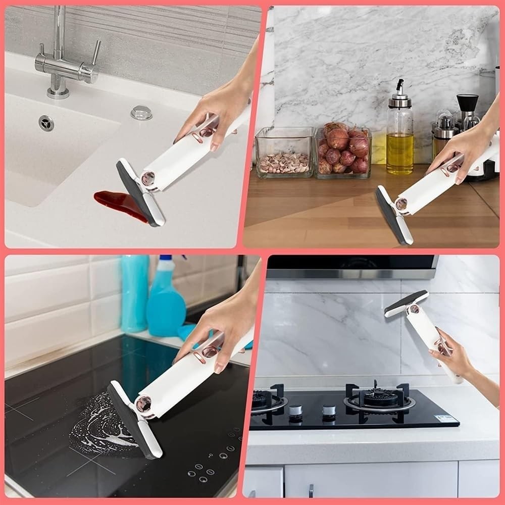 1pc2Mop Head,Hand-Washable Desktop Cleaning Mini Mop