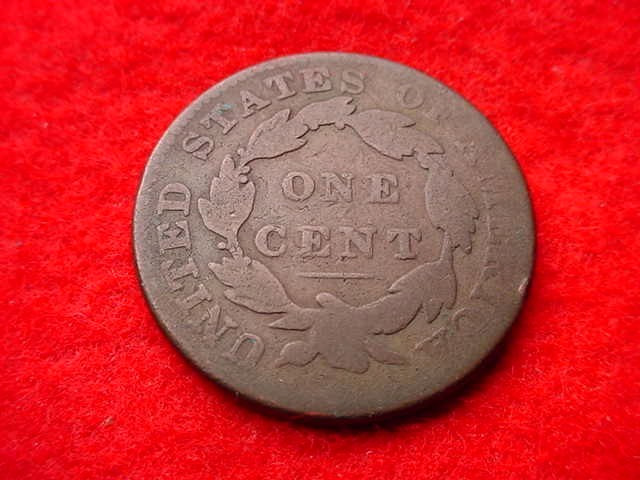 1833 CORONET HEAD LARGE CENT NICE COPPER CENT! #T-170