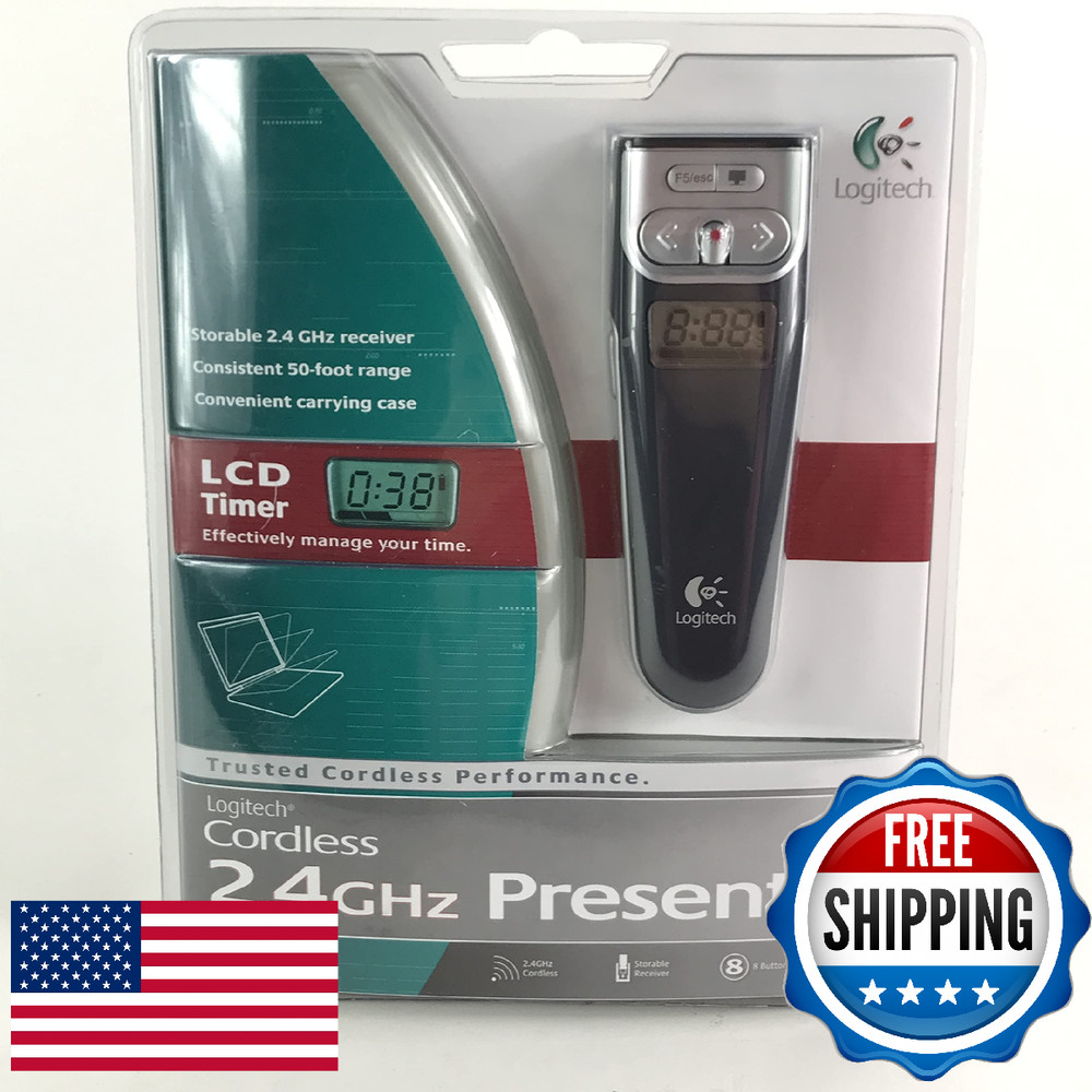 Logitech 2.4 GHz Cordless Presenter (Black)