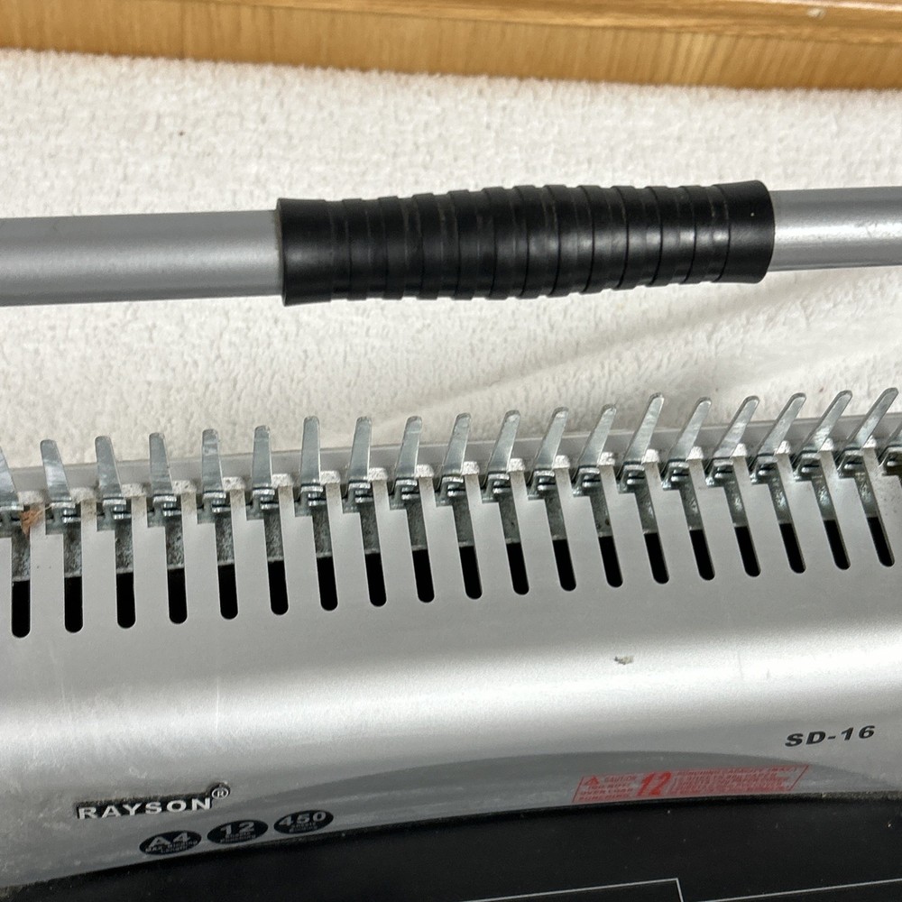 Rayson SD16 Comb Binding Machine - A4 Max Binding Length 12 Sheets Punching EXC