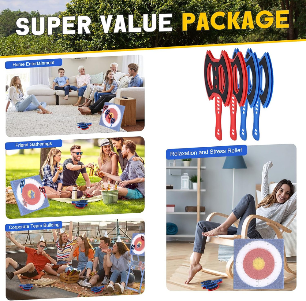 Throwing Axe for Axe Throwing Game for Backyard, Throwing Axe Set with Throwing