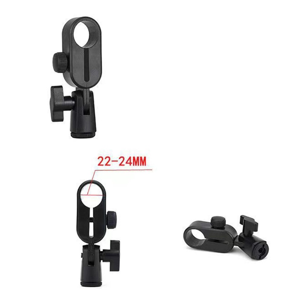 Microphone Shock Mount Sturdy Black Adjustable Convenient Assemble 21-25mm