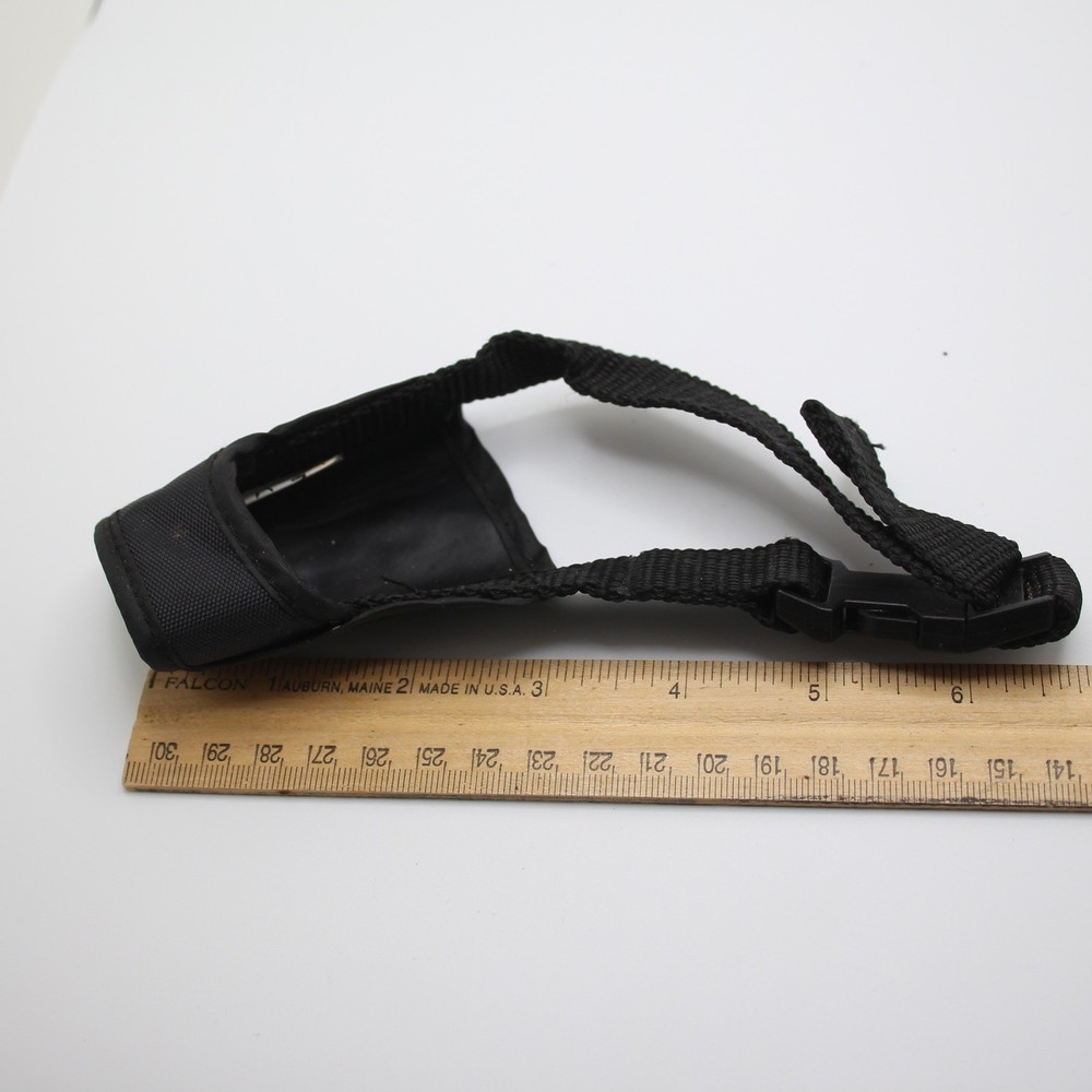Dog Muzzle for small dog Adjustable Black Nylon Breathable Comfort Training Tool