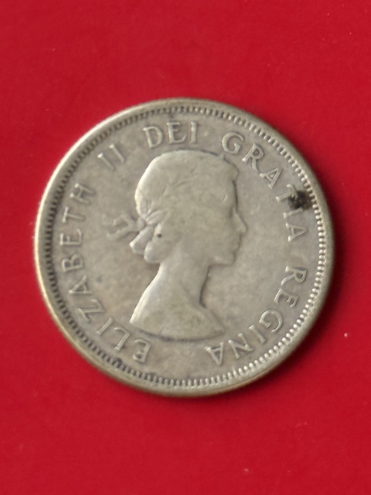 1963 Canada 25 Cents .800 Silver