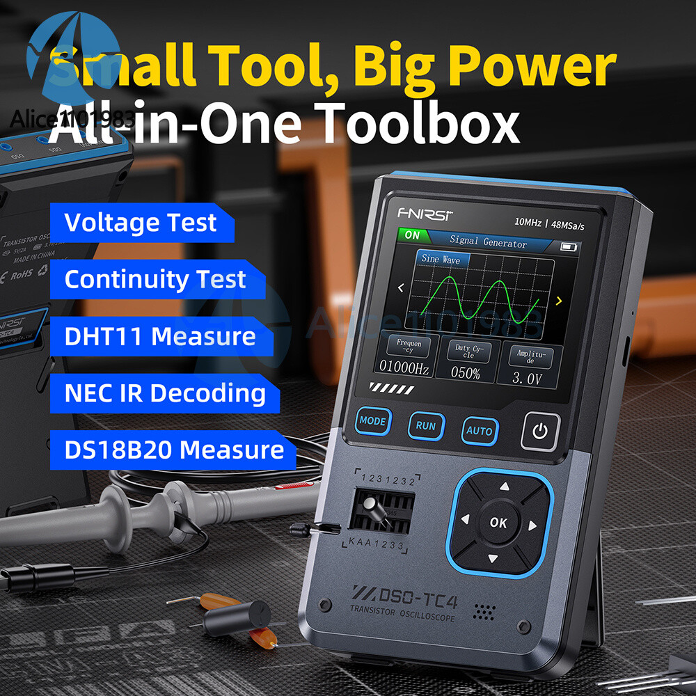 DSO-TC4 Oscilloscope 10MHz 48Ms/s Transistor Tester Electronics Component Tester