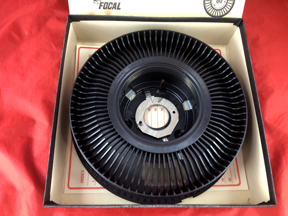 Focal 80 Carousel Rotary Slide Tray Black