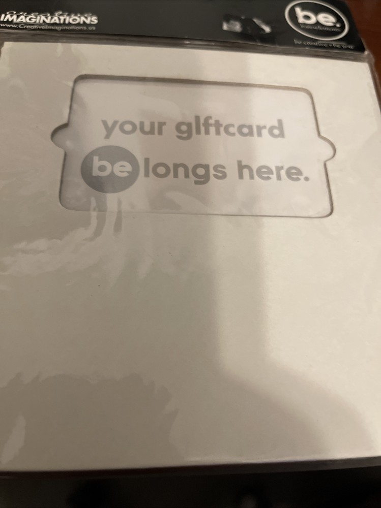 bare-elements GIFT CARD HOLDER or FRAME scrapbooking READY TO DECORATE!