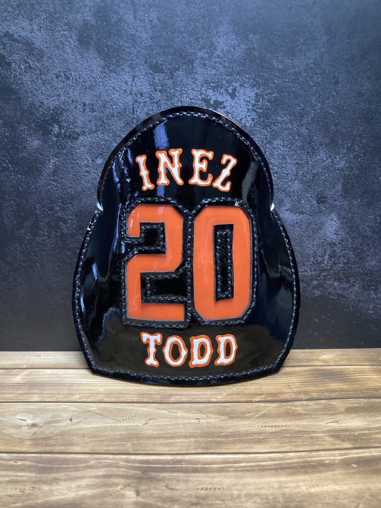 Custom Handmade Leather Fire Helmet Front