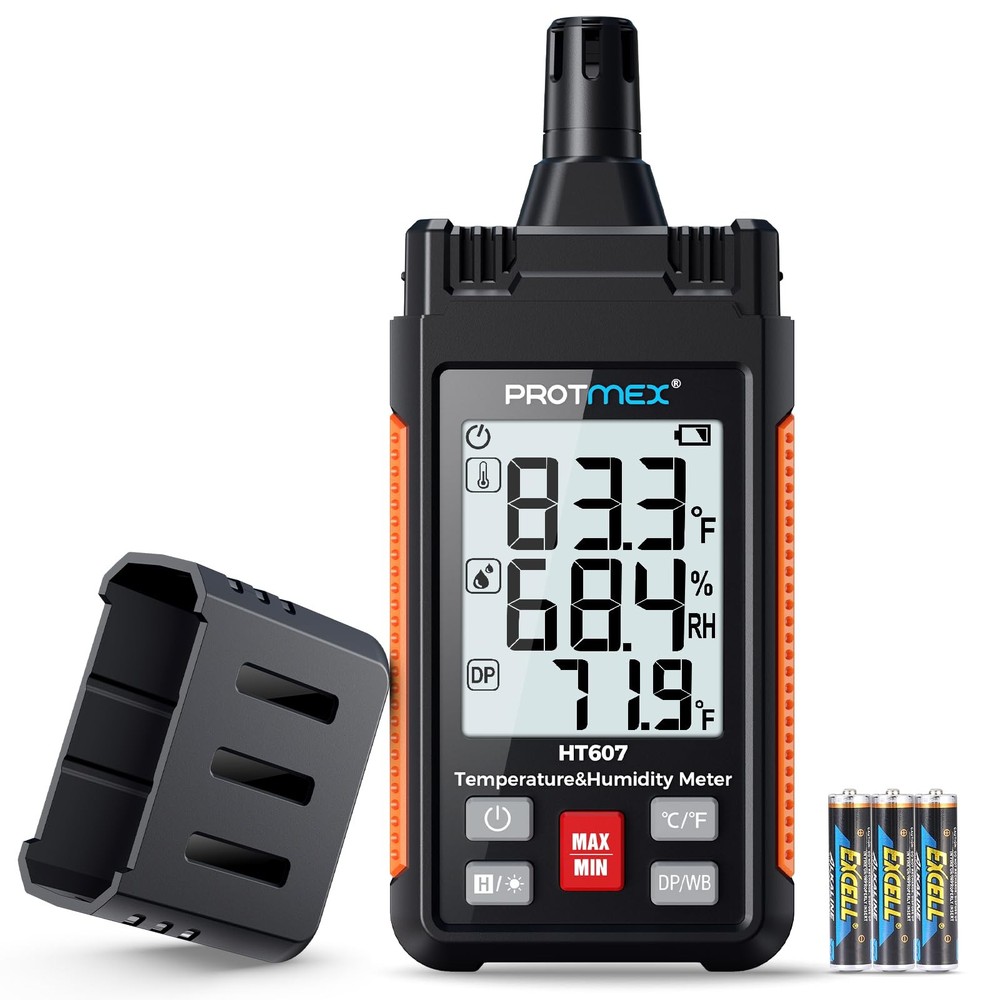 Protmex HT607 Temperature Humidity Meter High Precision Digital Hygrometer...