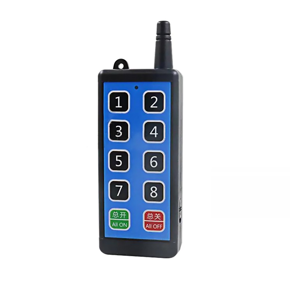 8 Channel Wireless RF433MHz Remote Control Switch Relay Module With Iight