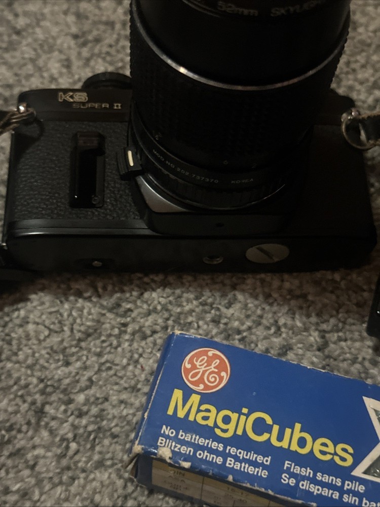 Vintage Camera & Lense with Accessories Untested