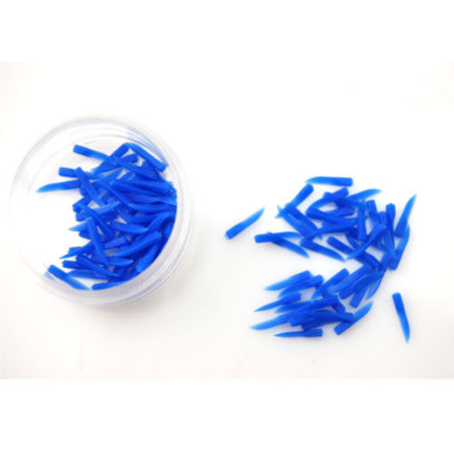 100 Pcs Dental Disposable Teeth Diastema Plastic Wedges Denture Material Blue