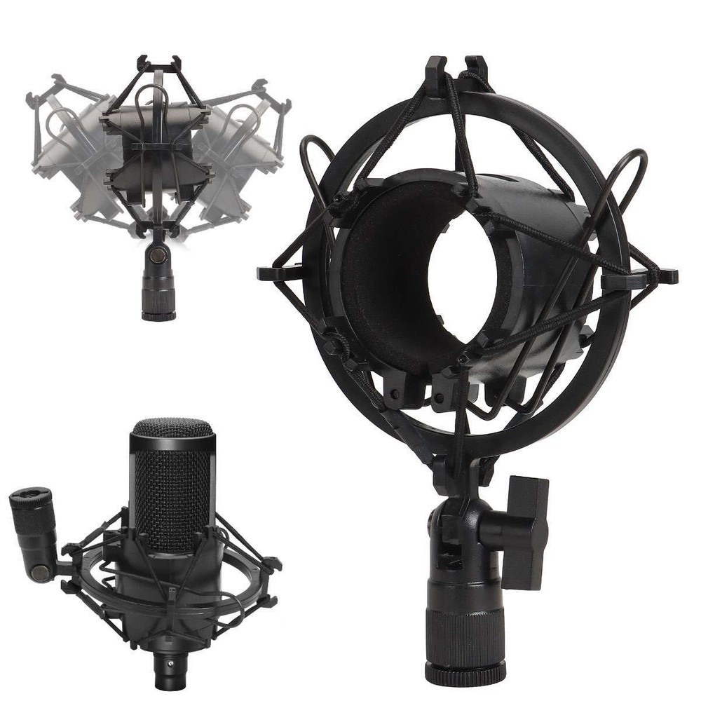 Universal Mic Microphone Shock Mount Clip for Home Studio Podcast Recording