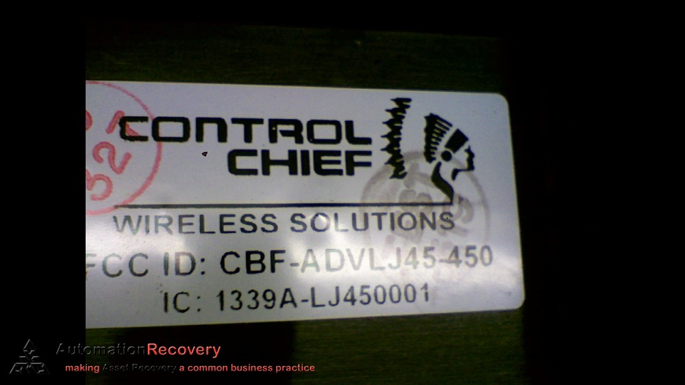 CONTROL CHIEF CBF-ADVLJ45-450 BODY WORN CONTROLLER, NEW* #167297