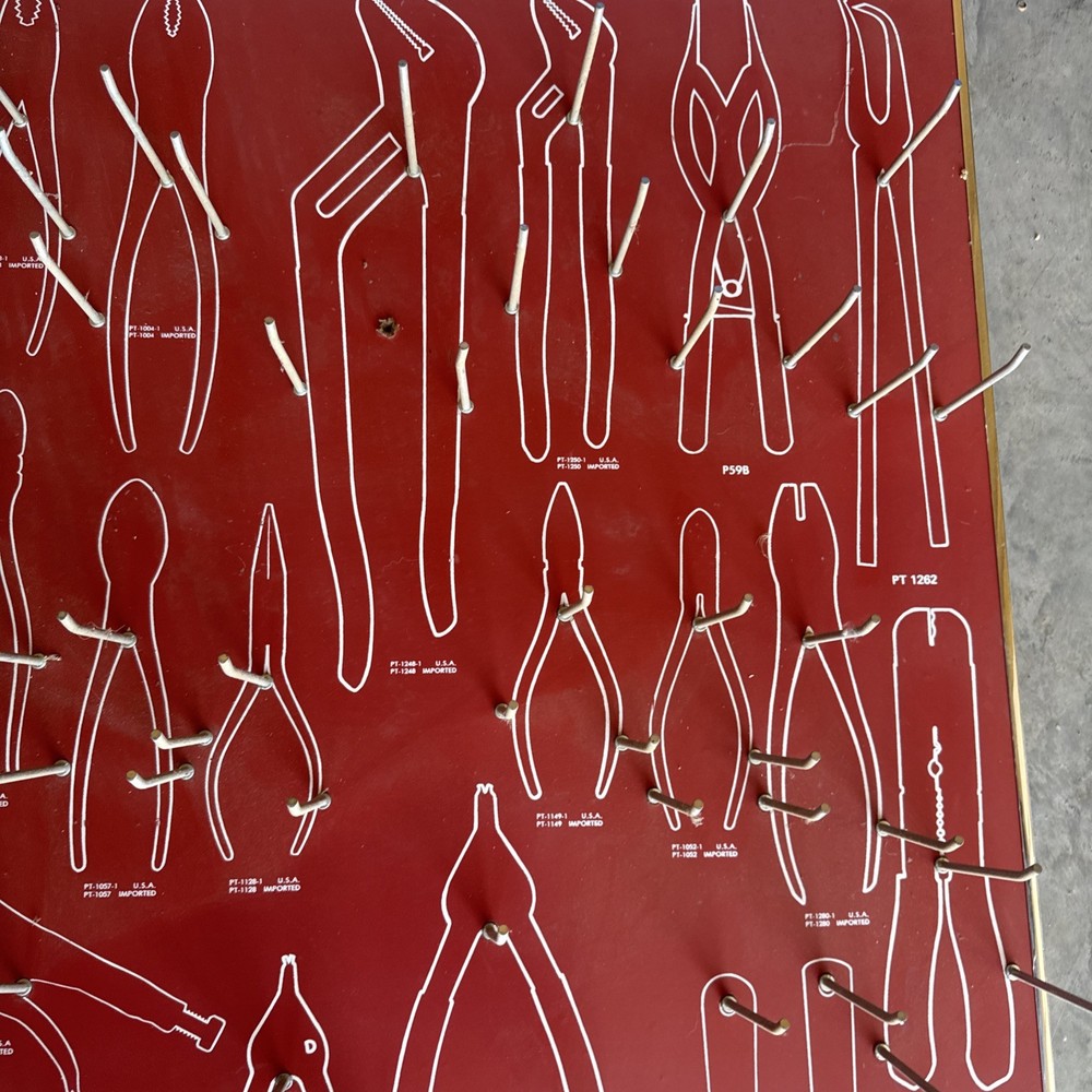 Vintage Black Hawk Hand Tools Display Advertisement Board DBD-6