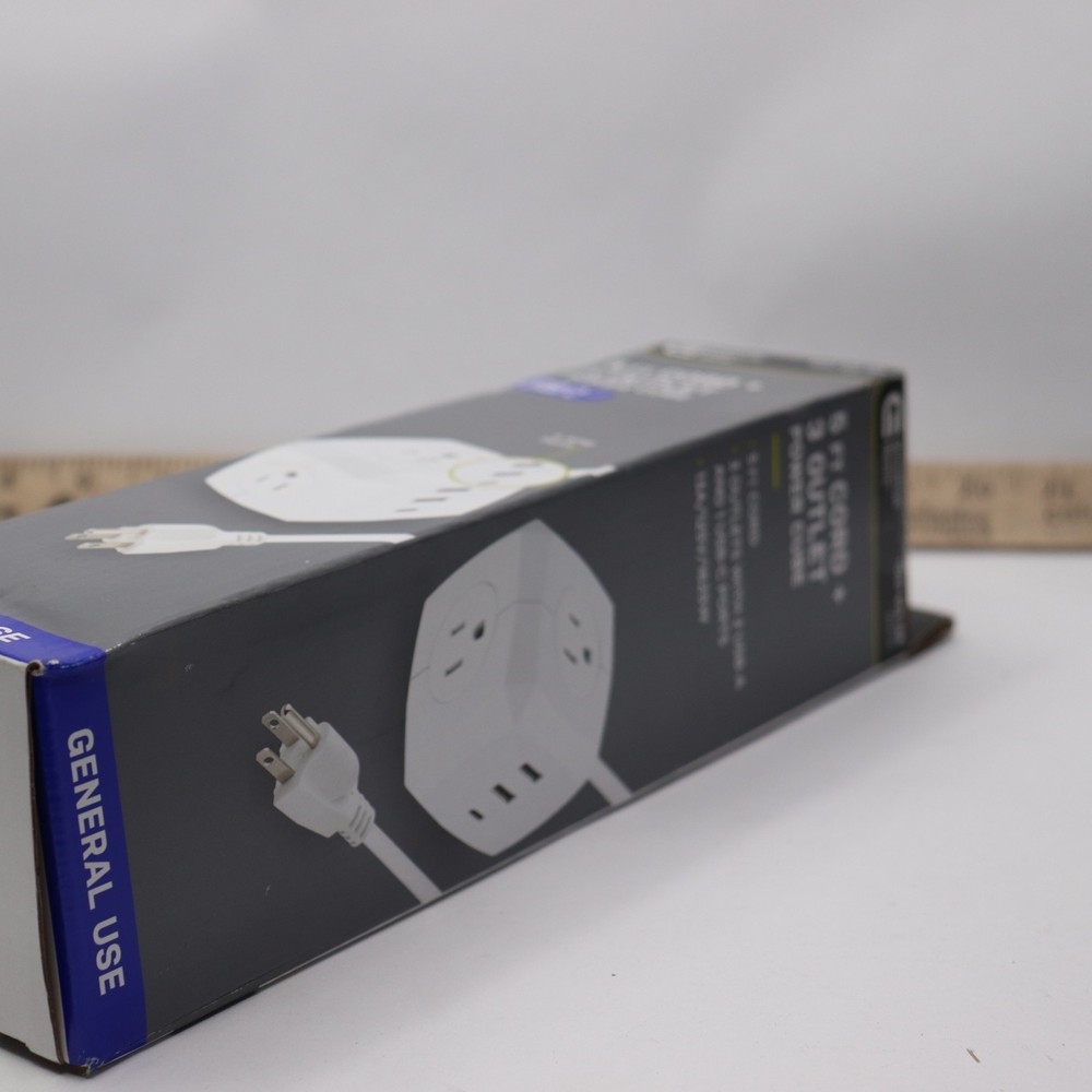 Commercial Electric 3-Outlet 3-USB Cube