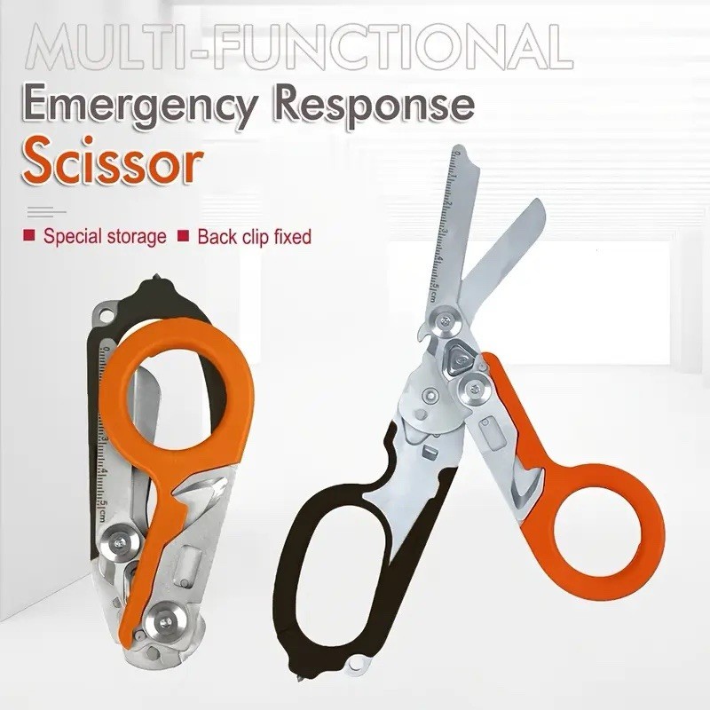 Life Saving Emt Scissors Multi Function Sharp Ring Cutter Wrench Belt Cutter