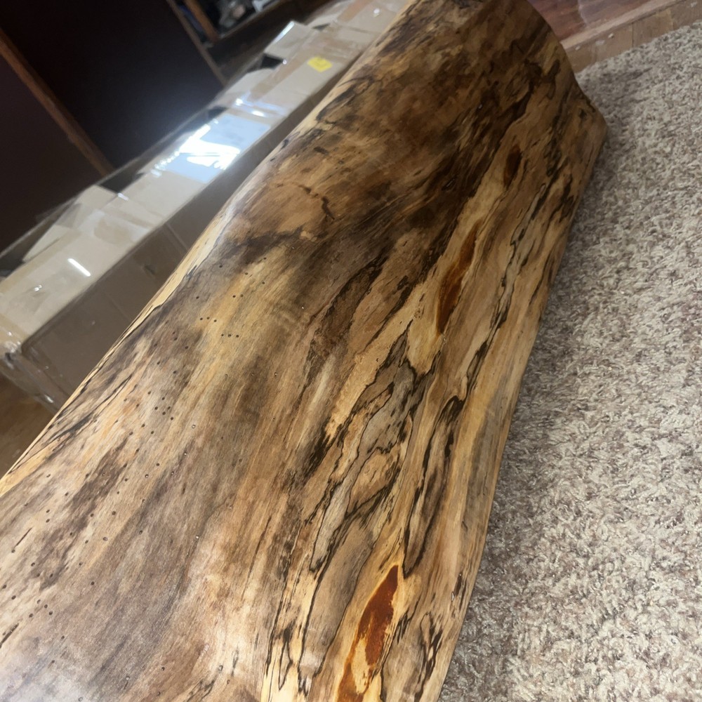 Reclaimed Spalted Maple /Fireplace Mantel Hand Planed/Solid Maple