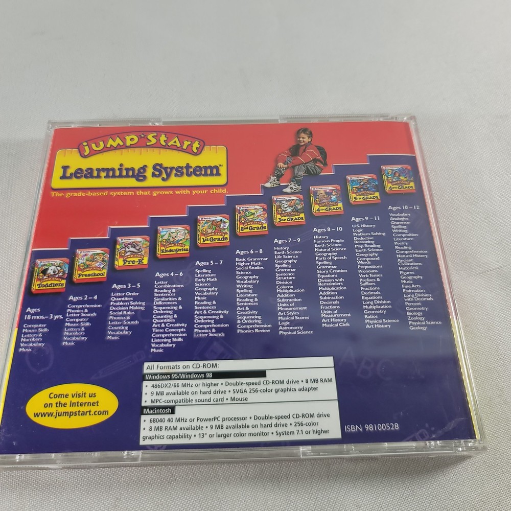 JUMP START: LEARNING SYSTEM 2ND GRADE PC CD-ROM 1996, KNOWLEDGE ADVENTURE CD5288