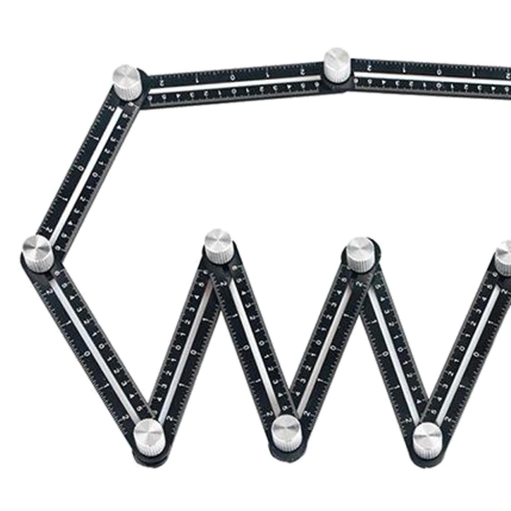 Multi Angle Measuring Ruler Angle Template Tool Aluminum Alloy Tile Measuring