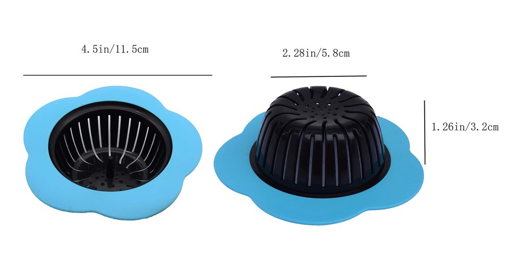 Kitchen Sink Strainer 4 Pack, Pouring strainers，Drain FilterLarge Wide Ri