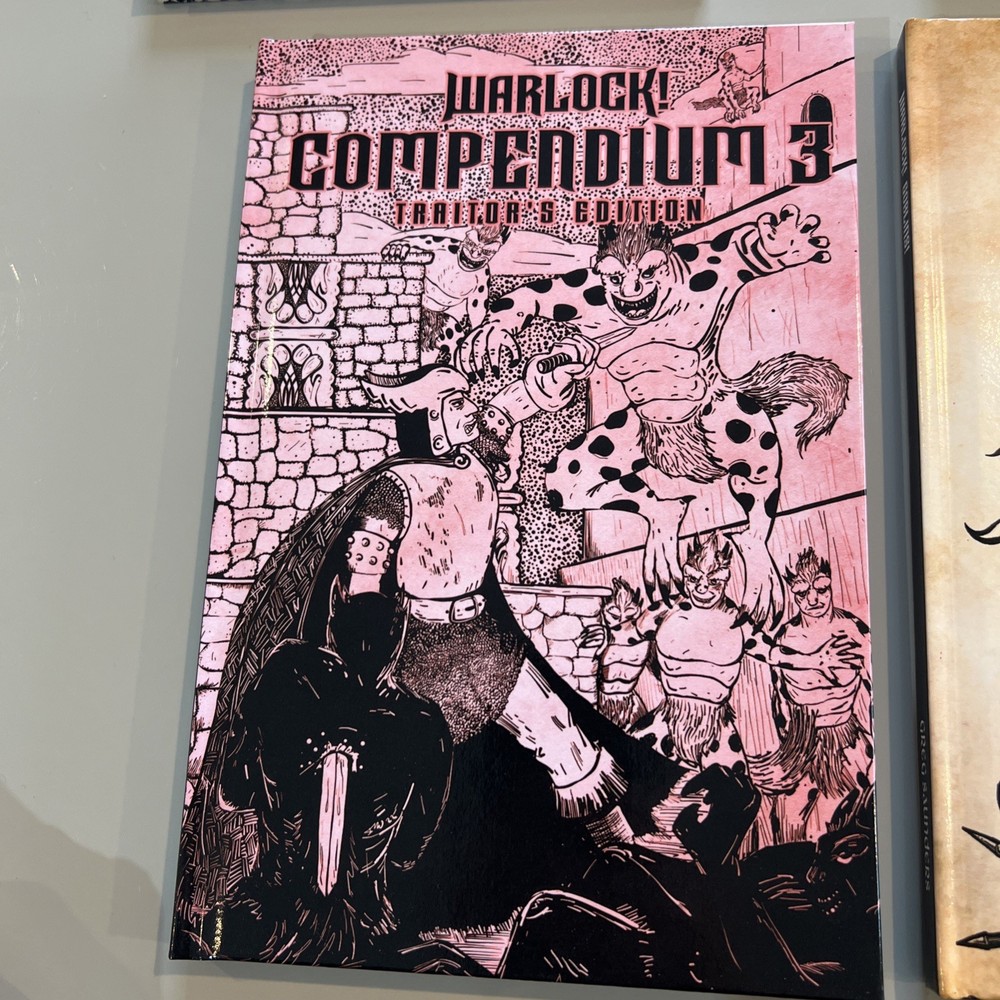 Warlock! RPG Compendium Vol 1, 2 & 3 + Goblin By Fire Ruby Designs BOSR