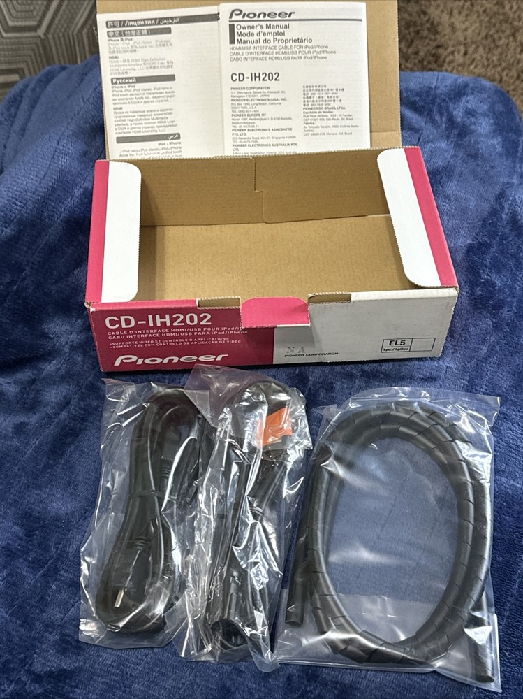 Pioneer CD-IH202 HDMI/USB Interface Cable For iPod/iPhone