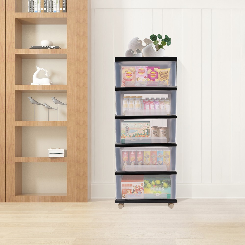 Plastic Storage Drawers, 5 Plastic Drawer Storage ,Plastic Organizer Drawer Cart