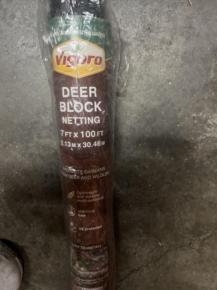 7 Ft. X 100 Ft. Polypropylene Deer Block Netting, UV Treated