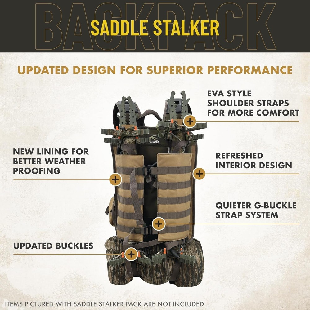 Hunting Saddle Stalker Hunting Backpack Lightweight Solid Elements Brown
