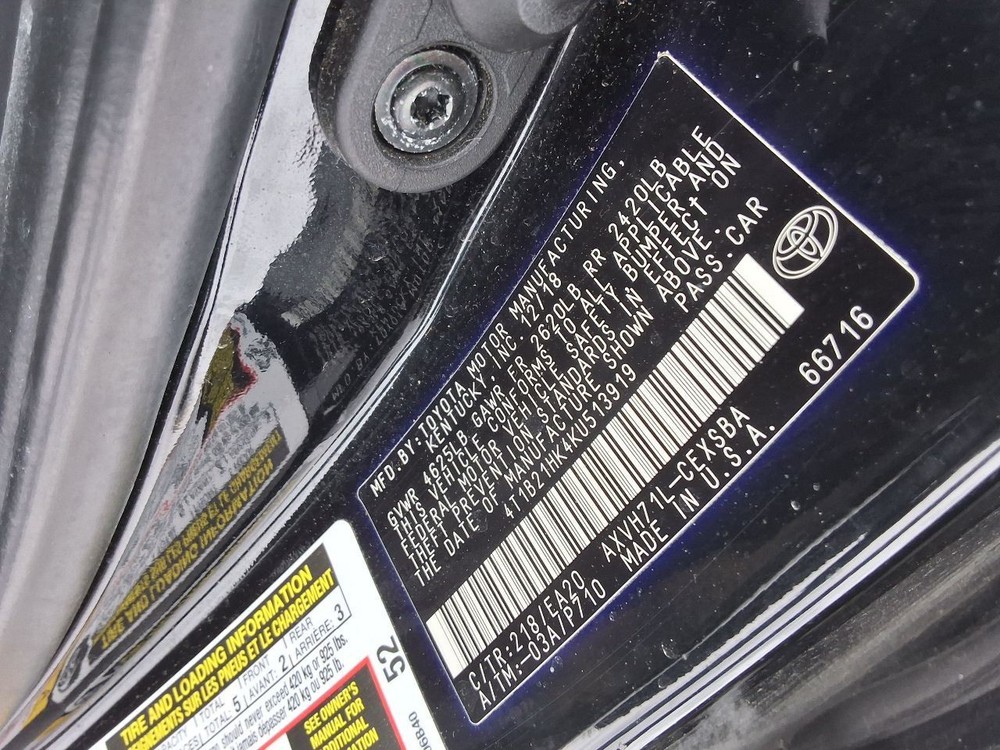 CAMRY 2019 Air Shutter 1255332