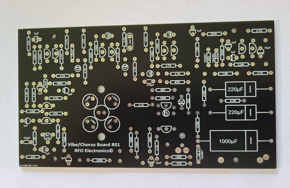 DIY or Replacement Uni-Vibe Printed Circuit Board - Bottom Printed