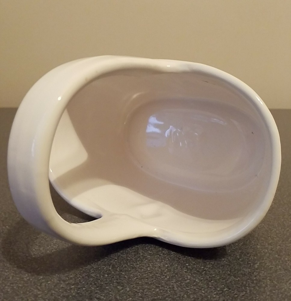 Napco White Basket Planter #3117