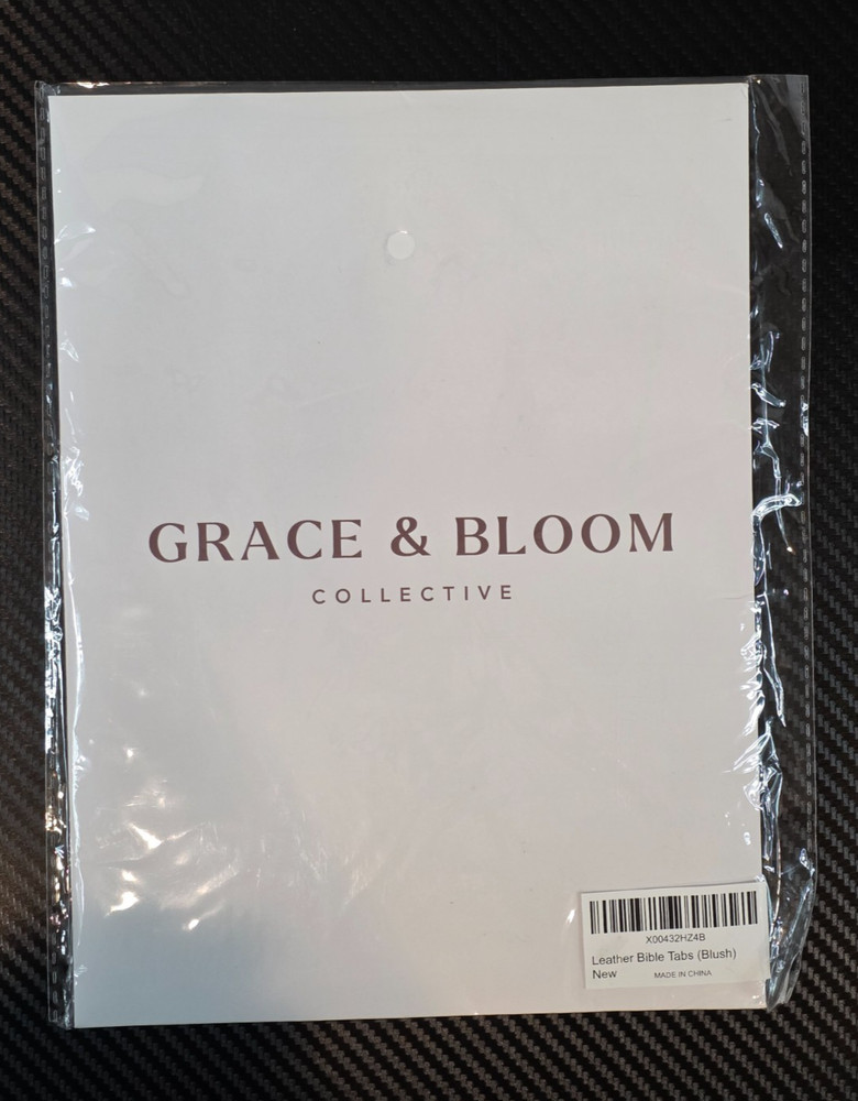 Grace & Bloom Collective Leather Bible Tabs Blush