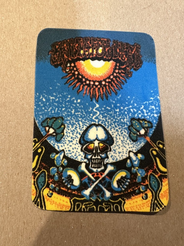 ** GRATEFUL DEAD FELT STICKER 2.75” x 4” - VINTAGE **