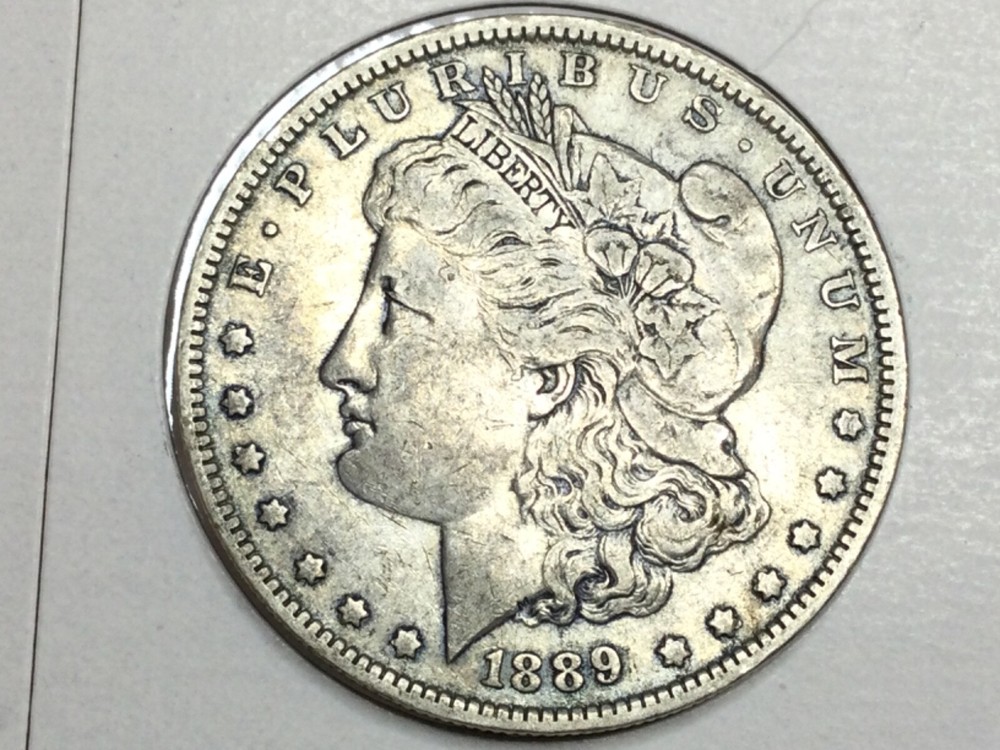 1889-O Morgan Dollar in extra fine