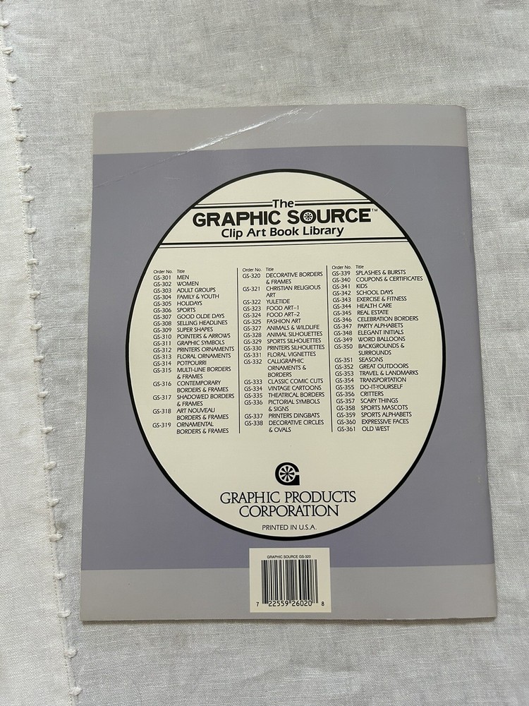 Graphic Source Clip Art Book Decorative Borders and Frames 1986, New