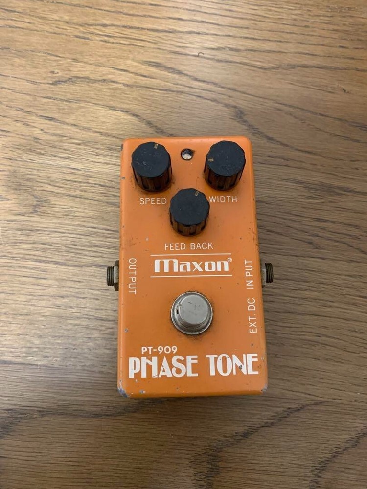 Maxon PT-909 Phaser Guitar Effects Pedal Orange Good