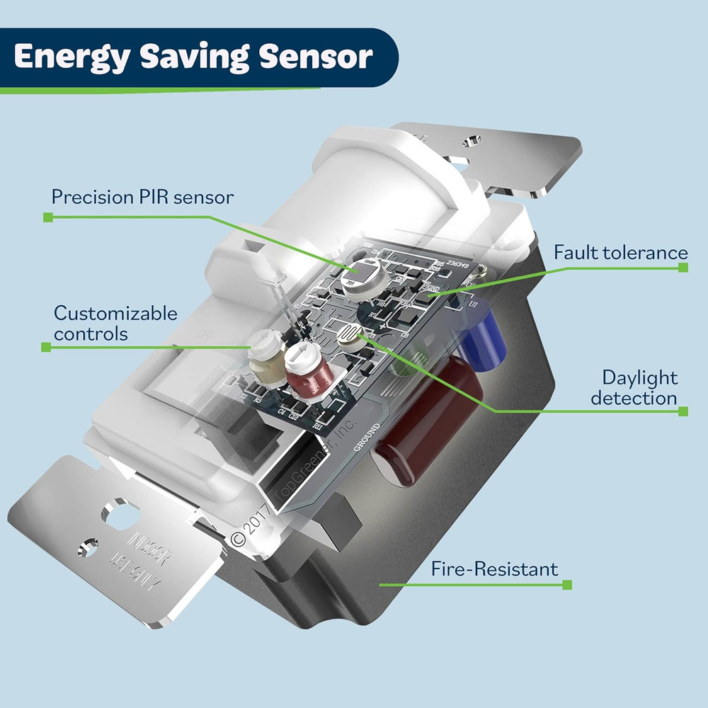 In-Wall PIR Motion Sensor Light Switch, Motion Sensor Switch, Occupancy Sensor S