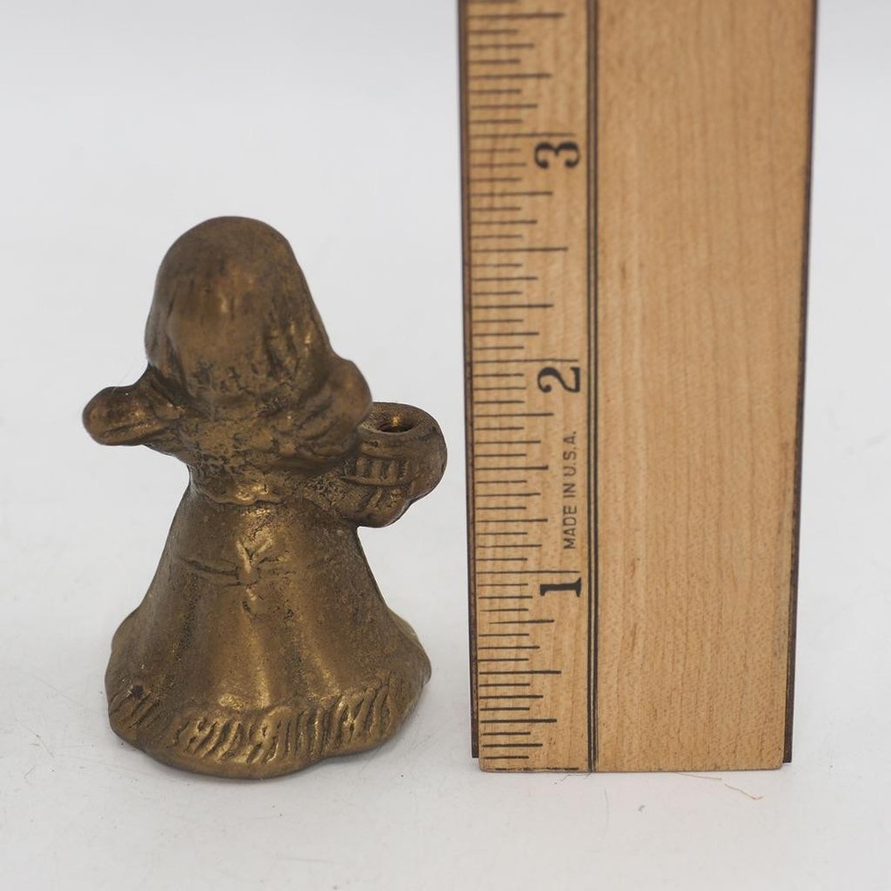 Small Brass Metal Angel Candlesticks Candle Holders