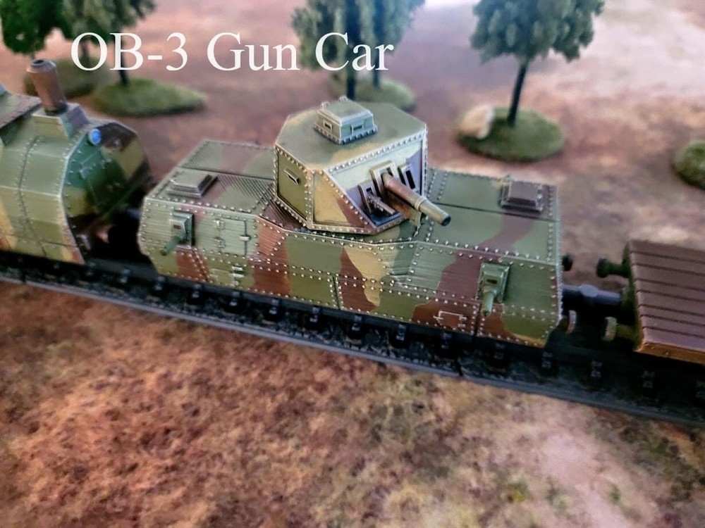 Soviet Armored Train w/tracks 20mm 1/87