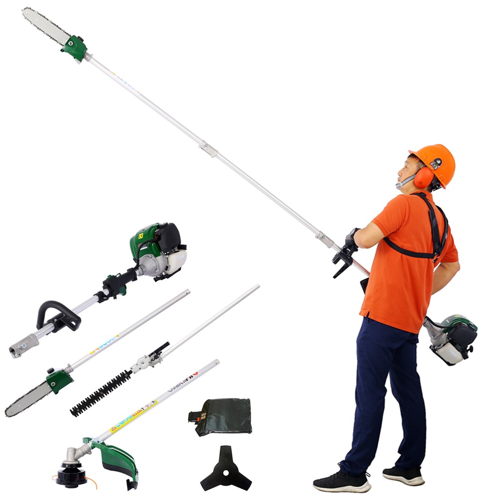 4 in 1 Multi-Functional Trimming Tool 38CC 4-Stroke w/ Pole Saw & String Trimmer