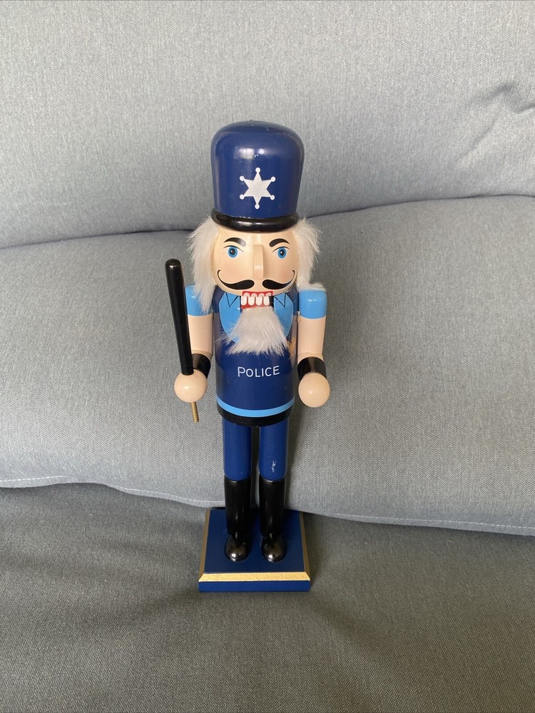 Policeman Wooden 14” Nutcracker