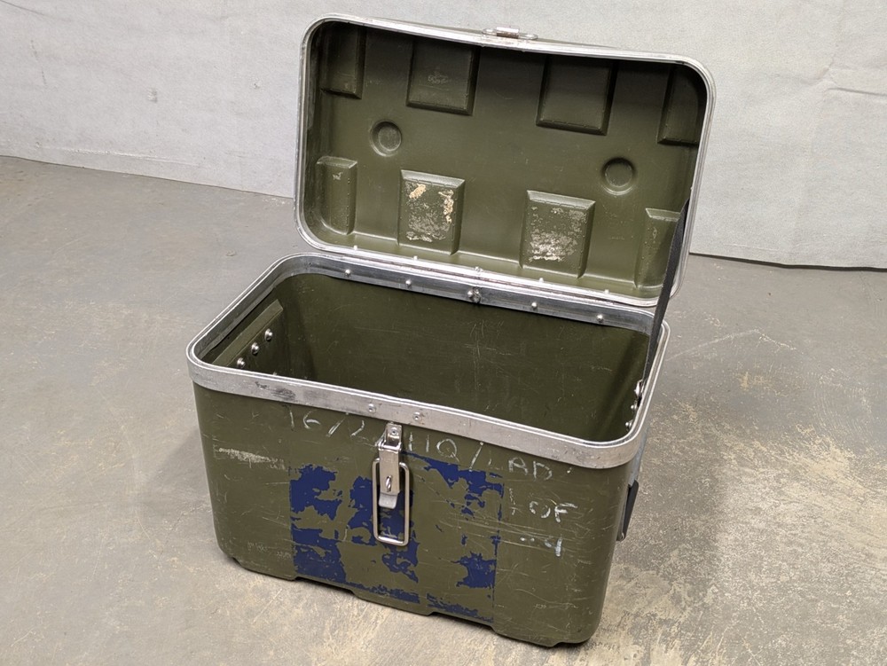 British Army Military MOD Lockable Equipment Transport Storage Case Box Tool Box