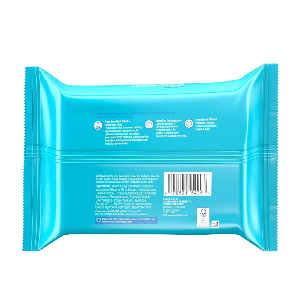 Neutrogena- Hydro Boost Cleansing Towelettes- 25 Count