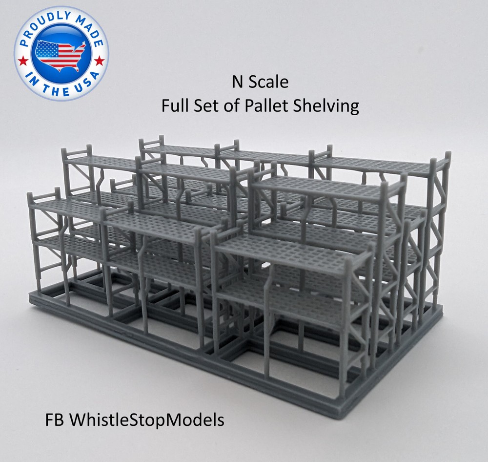 N Scale Pallet Shelving N1033