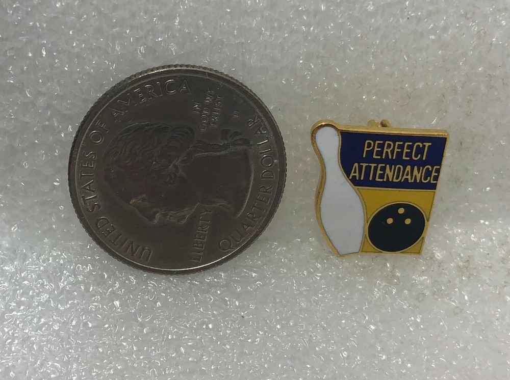 Bowling Perfect Attendance Pin