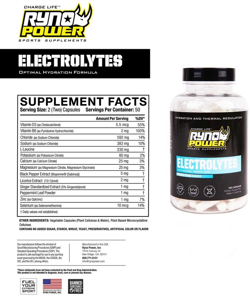 Ryno Power Electrolytes Supplement